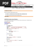 Department of Information Technology & Communication: DFC 20013 - Programming Fundamentals