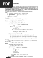 Percentile of Ungrouped Data