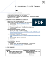 Internship & Placement Roadmap - Aman Chandok