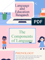 Language and Education Research: By: Rica Mae B. Legaspi ED31