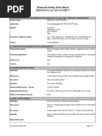 Material Safety Data Sheet Pbs Plug Activator™