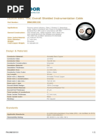 1x2x16 AWG - 40C Overall Shielded Instrumentation Cable: Design & Materials