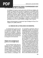 LUIZ, Gerardo. Algunos Elementos para Comprender Hoy La Teología de La Gracia.