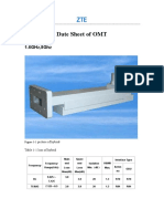 Date Sheet of Omt: 1.6Ghz, 8Ghz