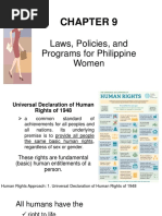 Laws, Policies & Programs For Philippine Women