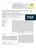 Control of NOx and Other Emissions in Micro Gas Turbine Combustors