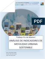 Analasis de Indicadores de Movilidad Urbana Sostenible