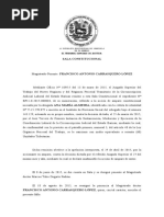 Sentencia Procedimiento Arresto o Faltas Sala Constitucional