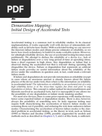 Demarcation Mapping: Initial Design of Accelerated Tests