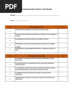 Autoevaluacion Tecnica y Tecnologia