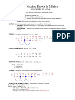 Anotações de Aula de Musicas