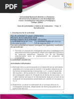 Guia de Actividades y Rúbrica de Evaluación - Paso 5 - Socialización