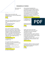 Fundamentals of Nursing Exam 1