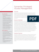 Symantec Privileged Access Management: Product Brief