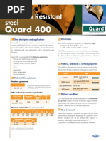 Quard 400: Abrasion Resistant Steel