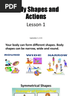 Body Shapes and Actions: Lesson 1