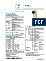 Tokyo Keiso, Flowmeter P-100