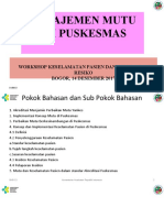 Manajemen Mutu Di Puskesmas