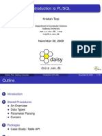 Introduction To PL/SQL: Kristian Torp