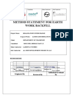 METHOD STATEMENT FOR Backfilling - Rev 0