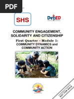 Community Engagement, Solidarity and Citizenship: First Quarter - Module 1