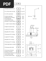 Design of Footing F3: Input Data