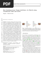 Face Synthesis From Visual Attributes Via Sketch Using Conditional Vaes and Gans