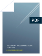 Informe de Toma de Muestra