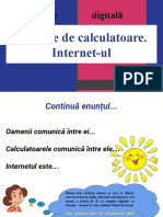 Rețelele de Calculatoare. Internet-Ul - Glavan Ana - Clasa A 3-A