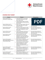 Learn-To-Swim Course Fact Sheet and Skills Chart