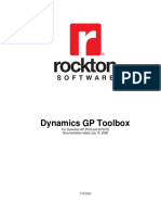 Dynamics GP Toolbox Manual For Microsoft Dynamics GP 2018 and GP 2018 R2