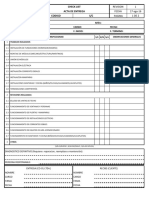 Check List Acta de Entrega