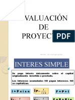 Evaluacion de Proyectos (Interes Compuesto)