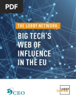 The Lobby Network - Big Tech's Web of Influence in The EU