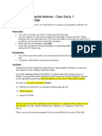 FS Consulting Capital Markets - Case Study 1 (Regulatory Change)