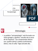 Sesión 01 - Psicopatologia