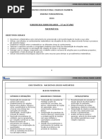 Conteúdo Programático Matemática - 1 Ao 5 Ano