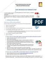 Como Crear Archivos en Formato PDF