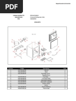 Departamento de Servicio: Posicion Codigo Descripcion Cant