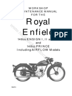 Royal Enfield: 148cc ENSIGN I, II and III and 148cc PRINCE Including AIRFLOW Models