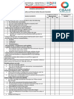 Quality and Patient Safety Checklist