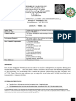 Student Self - Directed Learning and Assessment (Ssdla) Second Semester / A.Y 2020-2021