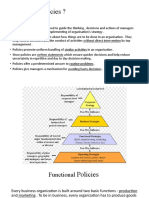 Functional Policies 2