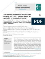 Non-Standard Computational Analysis of The Stochastic COVID-19 Pandemic Model: An Application of Computational Biology