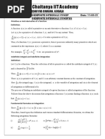 BR Maths Indefinite Integrals (11-05-21) Synopsis