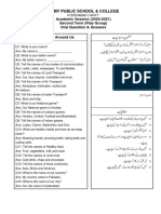 PG Oral Question Answers