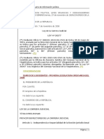 Ley N.° 29277 - Ley de La Carrera Judicial Según Spij Al Jueves 2 de Setiembre de 2021.