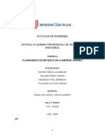 Planeamiento Estrategico de SODIMAC