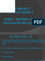 SS.T Project Done by Grade-9 Topic - History Ch-3 Nazism and The Rise of Hitler