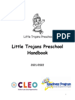 Final Little Trojans Preschool Handbook